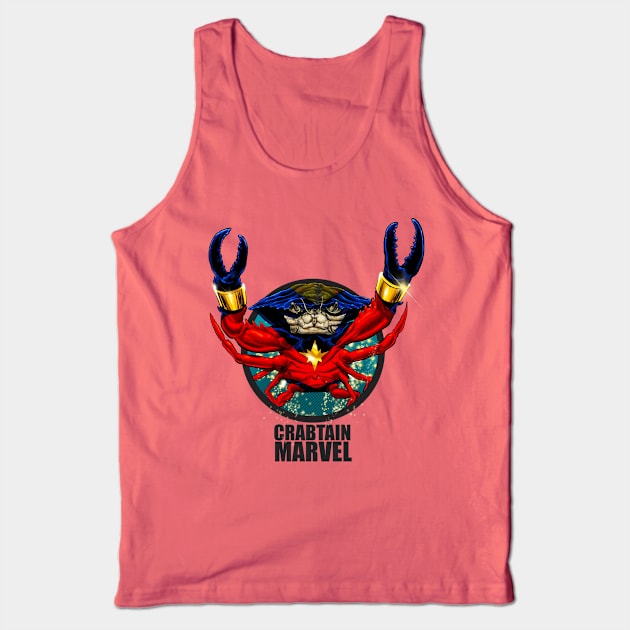 Crabtain Marvel Tank Top by ThirteenthFloor